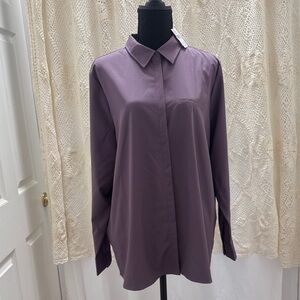 Modern Ambition Vintage Violet Long Sleeve Button-Up Shirt